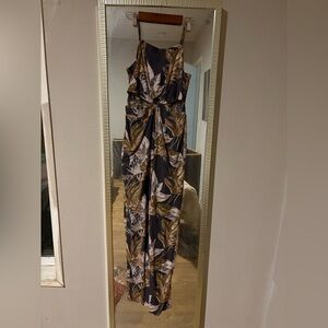 American Eagle Outfitters Floral Jumpsuit - brown with florals